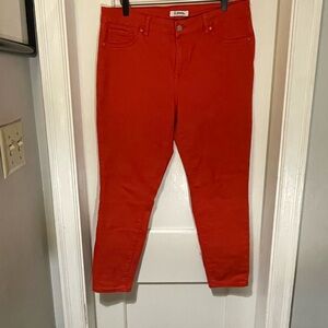 d. jeans Women's Vibrant Red Ankle Jeans